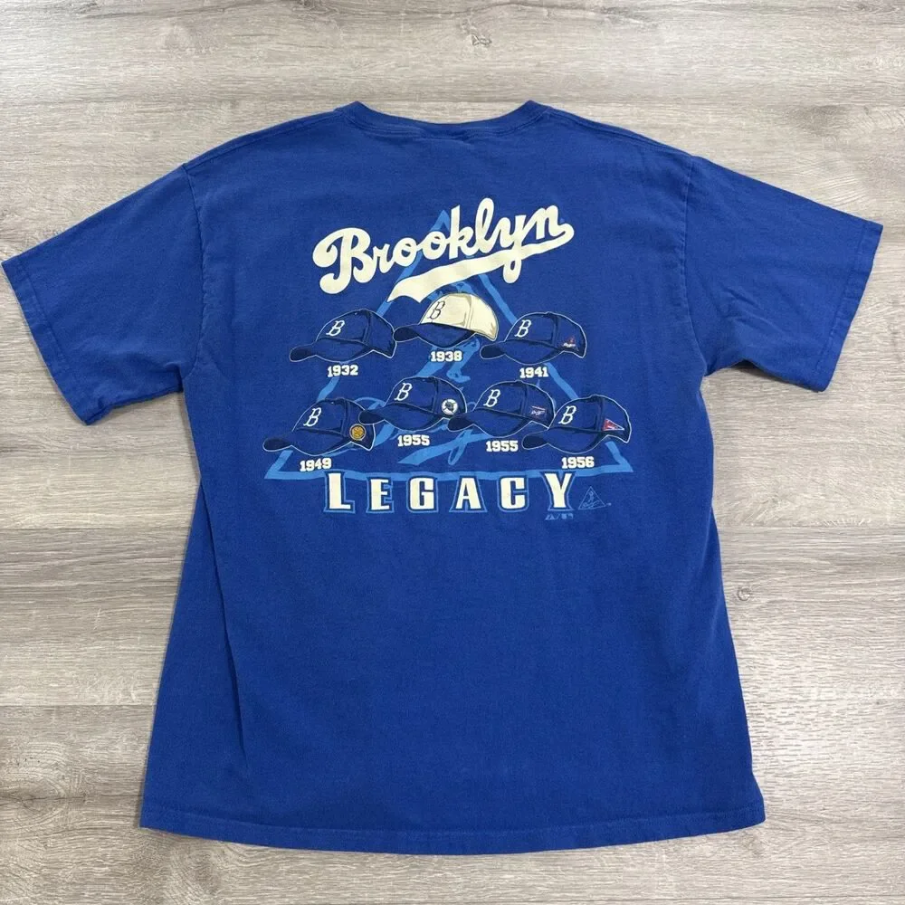 Brooklyn Dodgers Shirt Majestic Men's Blue Legacy National League Large